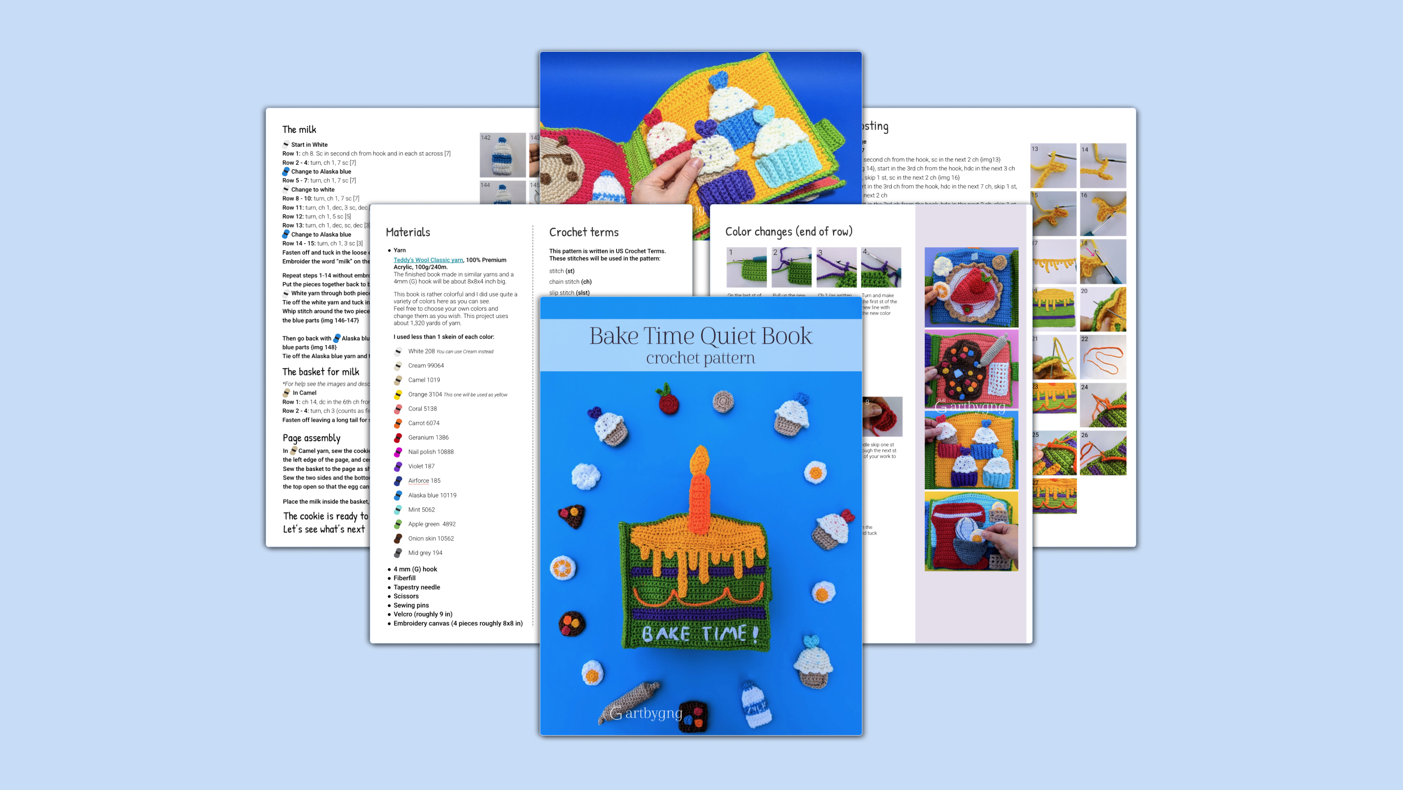 A sneak peek of pages from the Bake Time PDF