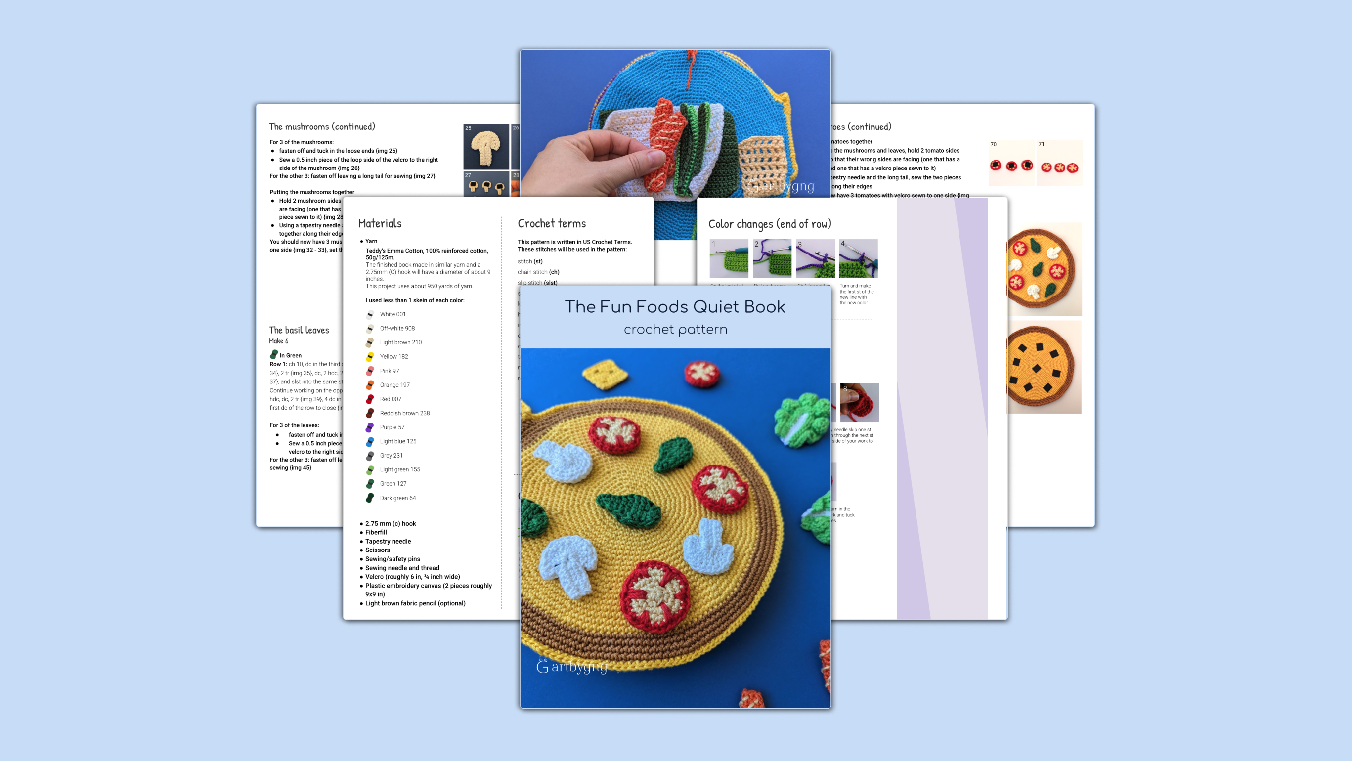A sneak peek of pages from the Fun Foods PDF