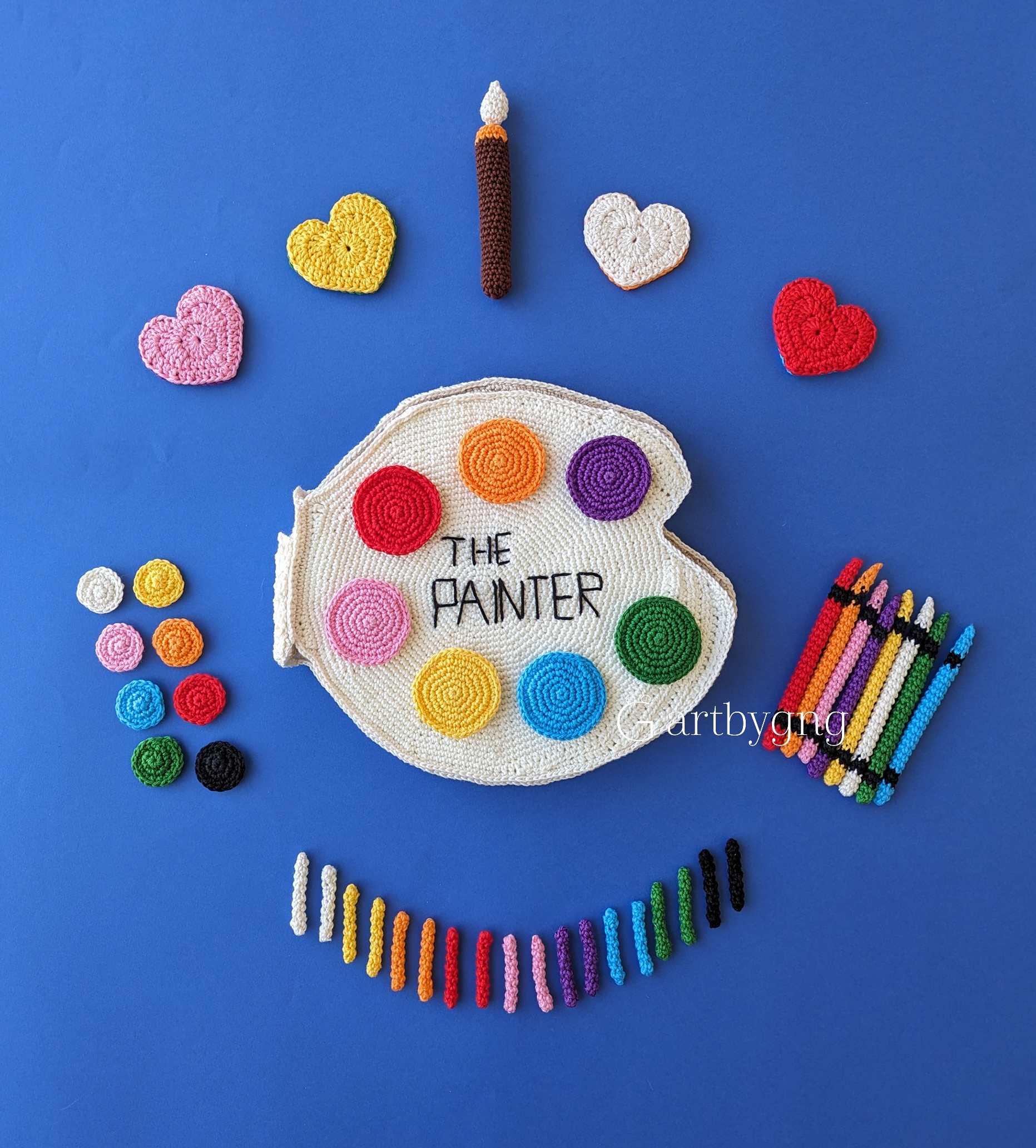 Painter quiet book pattern cover