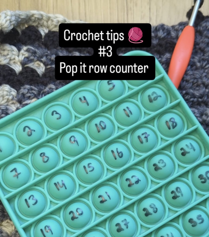 Pop it row counter